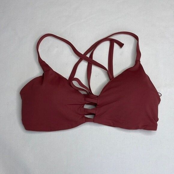 L*SPACE WOMENS SIZE DD - CUP CURRANT SENSUAL SOLIDS FLYNN TOP - Picture 4 of 8